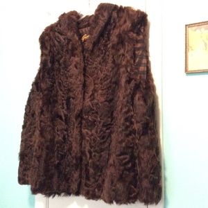 Genuine Vintage Curly Lamb Vest.  FIRM!!